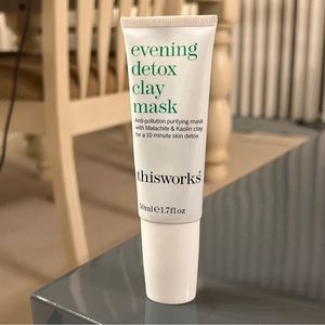 NEW thisworks EVENING DETOX CLAY MASK ANTI POLLUTION CLARIFYING KAOLIN FULL SZ
